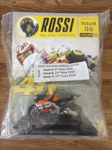 ROSSI - The Bike Collection - Issue 06 - Honda, VR46, MotoGP - 1:18 Model - New - Picture 1 of 6