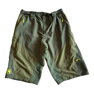 Endura Humvee II Baggy Mountain Bike Shorts Mens Size XL Green Cycling Trail - Picture 1 of 16