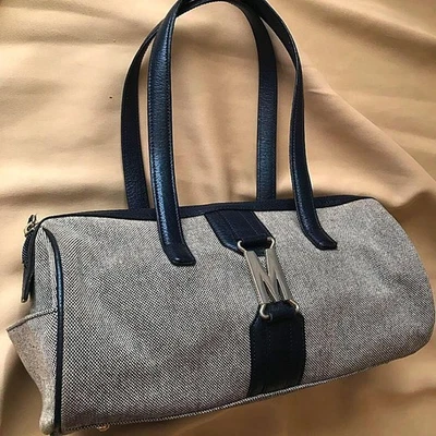 MOSCHINO Barril Tubo Bolso Cartera en Gris Vintage Retro Nuevo sin Etiquetas Foto 1 de 4