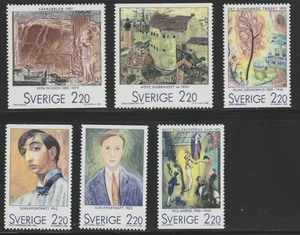 Svezia 1988 Sc # 1694-99 MNH OG - Foto 1 di 1