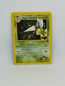 Tarjeta Pokémon Koga's Beedrill 9/132 Gym Challenge HOLO RARA - LP - Imagen 1 de 4