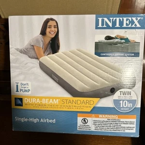 Intex Dura-Beam Standard Series Single Height Inflatable Airbed, Twin(Open Box) - Picture 1 of 4