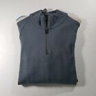 Icebreaker Sport Ltd Merino Wool Pullover Mens Size XL 1/4 Zip Sweater Gray