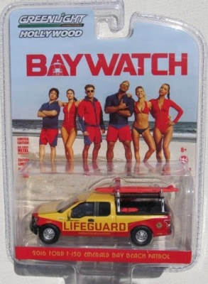 GREENLIGHT HOLLYWOOD SERIES 16 BAY WATCH 2016 FORD F-150 BEACH PATROL LIFEGUARD - Image 1 of 4