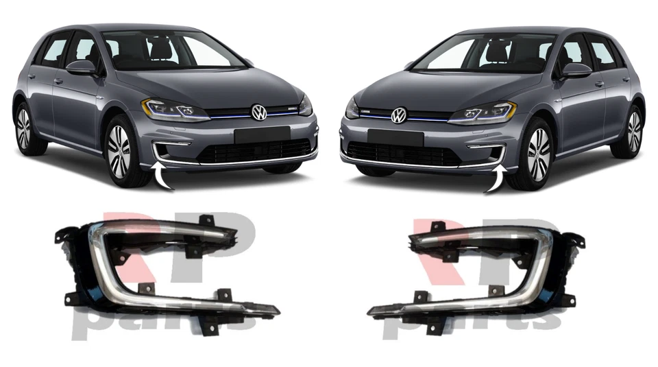 NUEVO PAR DE LUCES DELANTERAS DE CIRCULACIÓN DIURNA PARA VOLKSWAGEN E-GOLF MK7 2012-2017 JUEGO  Foto 1 de 4