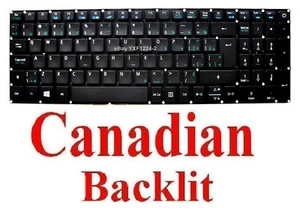 Keyboard for Acer Aspire N17C3 N17C4 - CA Canadian Backlit - Picture 1 of 1