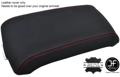 CUBIERTA TAPA REPOSABRAZOS CUERO REAL COSTURA ROJA SE ADAPTA A LINCOLN MKX 2007-2010 Foto 1 de 3