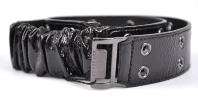 Nuevo cinturón elástico Prenton de charol negro para mujer Burberry $325 30 75 M Foto 1 de 4