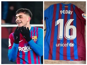 FC Barcelona - Pedri 2021/22. Talla M. Match Version ORIGINAL PERFECTA - Imagen 1 de 7