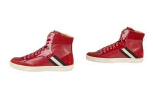Rick Ross owned Bally sneakers in a maroon colorway with leather and suede - Picture 1 of 5