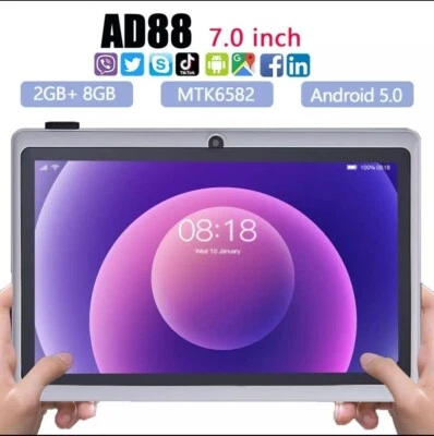 Tableta AD88 Original de 7,0 pulgadas, 2GB de RAM, 8GB de ROM - Imagen 1 de 4
