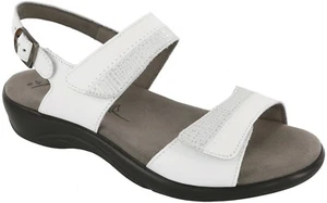 SAS Women's Shoes Nudu Sandal White Many Sizes & Widths New In Box - Picture 1 of 6
