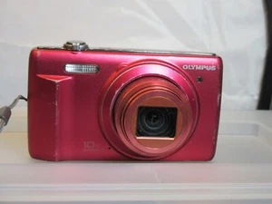 Cámara digital Olympus VR-340 16,0 MP roja probada - Imagen 1 de 3