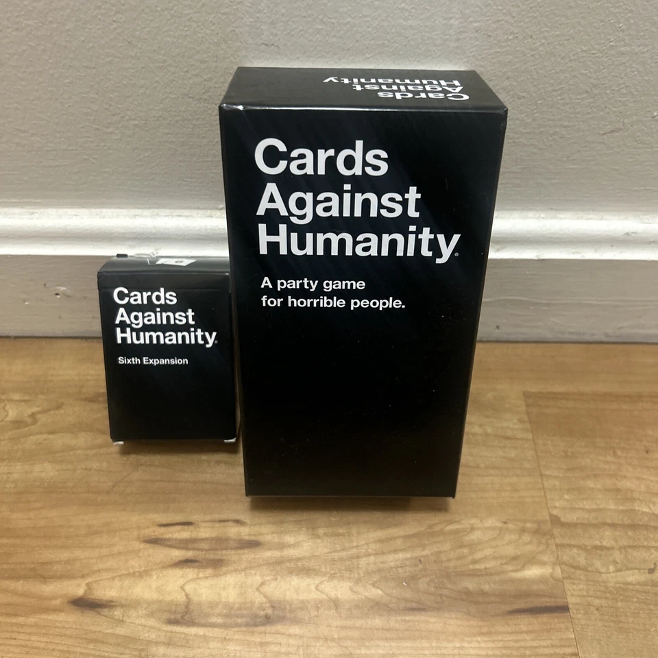 Cards Against Humanity Set Plus Sealed Sixth Expansion Pack 6th - Image 1 of 4