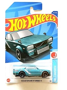 2022 Hot Wheels Nissan Skyline H/T 2000GT-X HW J-Importe blaublau 187/250 - Bild 1 von 7