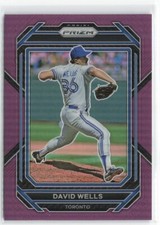 2023 Panini Prizm #237 David Wells Purple Prizm #'d 99/99 Blue Jays