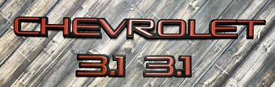 Chevy Chevrolet 3.1 1990-1993 emblemas laterales y traseros del maletero rojo se adapta a Lumina OEM Foto 1 de 4