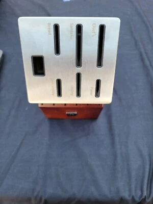 JA Henckels Modernist Knife-Sharpening Block, Holds 12 Knives, 1 Pr Shears - Image 1 of 4