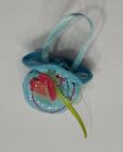 BARBIE DOLL ACCESSORIES MY SCENE LIGHT BLUE RED FLOWER CLOTH SMALL PURSE ONLY