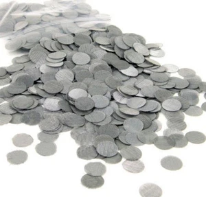 10 mm Rauchsiebe Stahl Premium Gaze Filter kostenloser Versand UK - Bild 1 von 5