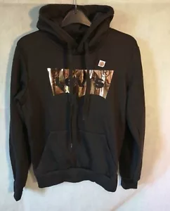 LEVIS Womens BLACK Graphic BATWING Hoodie GOLD LOGO SIZE SMALL - Picture 1 of 7