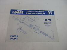 Ktm 125 Vc 1997 Catalogo Ricambi Motore Dati Tecnici Spare Parts 3.204.01