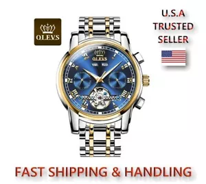 OLEVS 6607 LEUCHTENDE Uhr Stecker Mechanische UHR AUTOMATIK Tourbillon Wasserdicht - Bild 1 von 6