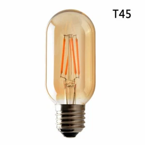 Lampadina lampada filamento gabbia scoiattolo industriale 4W T45 E27 led vintage - Foto 1 di 6