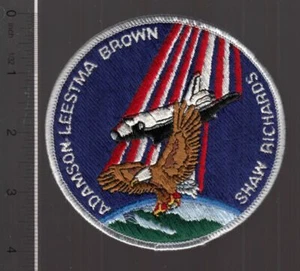 1989 Shuttle Columbia STS-28R gestickter Aufnäher Adamson Leestma Brown Shaw - Bild 1 von 1