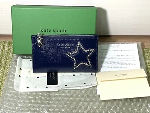 Kate Spade coin card case star navy zipper - Picture 1 of 7