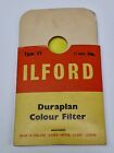 Ilford 33mm Typ 2Y Żółty filtr kolorowy Duraplan, oryginalne opakowanie, stary towar