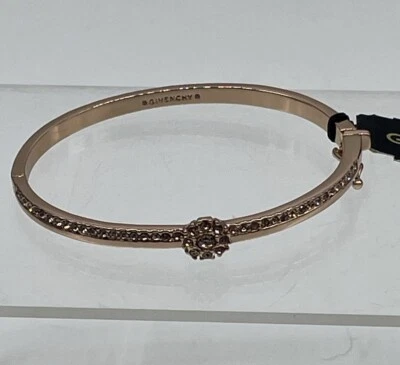 Pulseira articulada de cristal Givenchy nova com etiquetas ouro rosa - Imagem 1 de 4