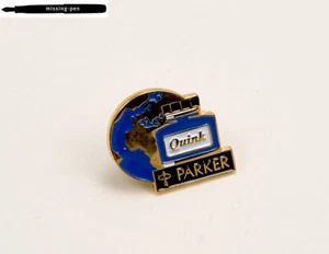 Rare Parker Earth Quink Pin / Brooch in Blue - Picture 1 of 4