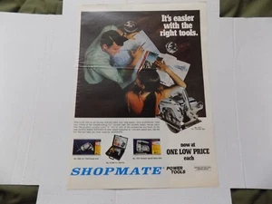 1969 PRINT AD SHOPMATE POWER TOOLS RIGHT TOOL SHOP - Picture 1 of 1