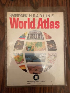 1984 HAMMOND HEDLINE WORLD ATLAS - Picture 1 of 1