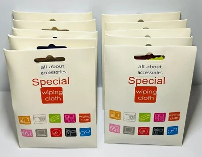 Reiko Microfiber Wiping Cleaning Glass/Mirror Cloth ✅️10 PACK Of 6 PIECE - Image 1 of 2