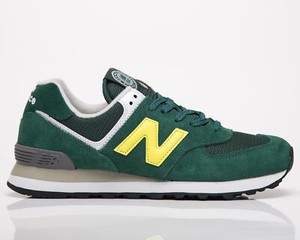 new balance 574 green yellow
