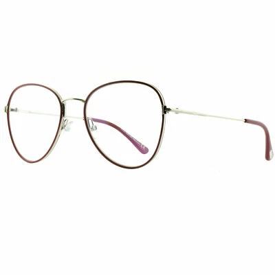 Óculos Tom Ford FT5631-B 075 vermelho piloto/armação óptica redonda - Imagem 1 de 4