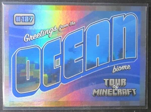 2024 Panini Minecraft Tour Of Minecraft Ocean Biome #187 Holo 344/475 - Picture 1 of 2