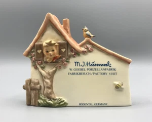 Werbung Aufsteller Figur Goebel Hummel Porzellan Hummelnest 1278 Vogel Haus