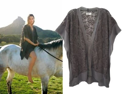 NIGHTCAP CLOTHING sz 1 Jungle Lace Kaftan in Ash Gray XS - Image 1 of 4