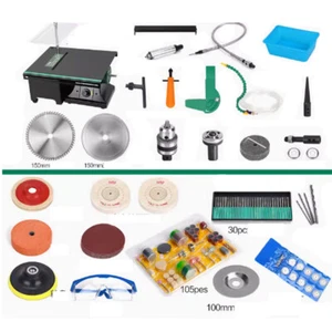 Multifunction Home Jewelry Polishing Machine Rock Polisher Bench Buffer Set 950W - Picture 1 of 4