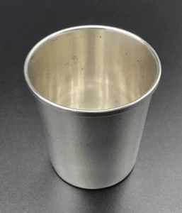 Vaso de chupito/jigger Frank M. Whiting de plata esterlina sin monograma - Imagen 1 de 8