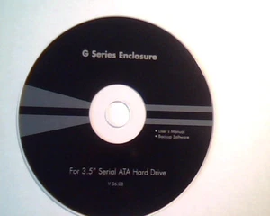 CD G Series Enclosure User Manual Backup 3.5" Serial ATA Hard Drive V06.08 - Picture 1 of 2