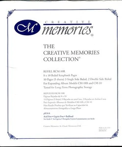 Creative Memories 8x10 Ruled Scrapbook Pages - Picture 1 of 1