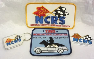 4 VTG NCRS National Corvette Restorers Society 2 Patch, Keychain & 1 Magnetic - Picture 1 of 8