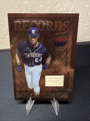 Donruss Fan Club Records 2002 Rickey Henderson #R-4 juego usado bate/150 patio Foto 1 de 3