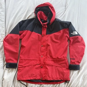 The North Face Herren HydroSeal Mountain Jacke Rot Wasserdicht Kapuze Shell Med - Bild 1 von 15