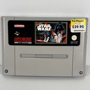 Super Star Wars Super Nintendo Game SNES Only No Manual PAL Version Good Cond - Picture 1 of 9