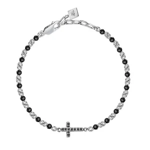 Bracciale MORELLATO uomo Cross acciaio / nero / croce - Imagen 1 de 5